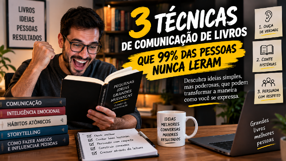 3 técnicas de comunicação que grandes livros ensinam e quase ninguém coloca em prática