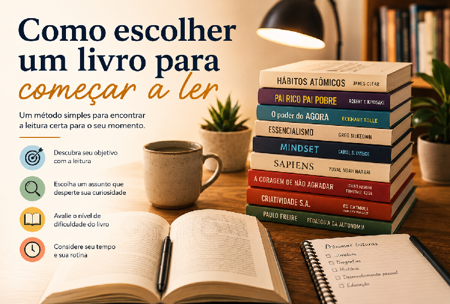 Como escolher um livro para começar a ler: uma maneira simples para encontrar a leitura certa