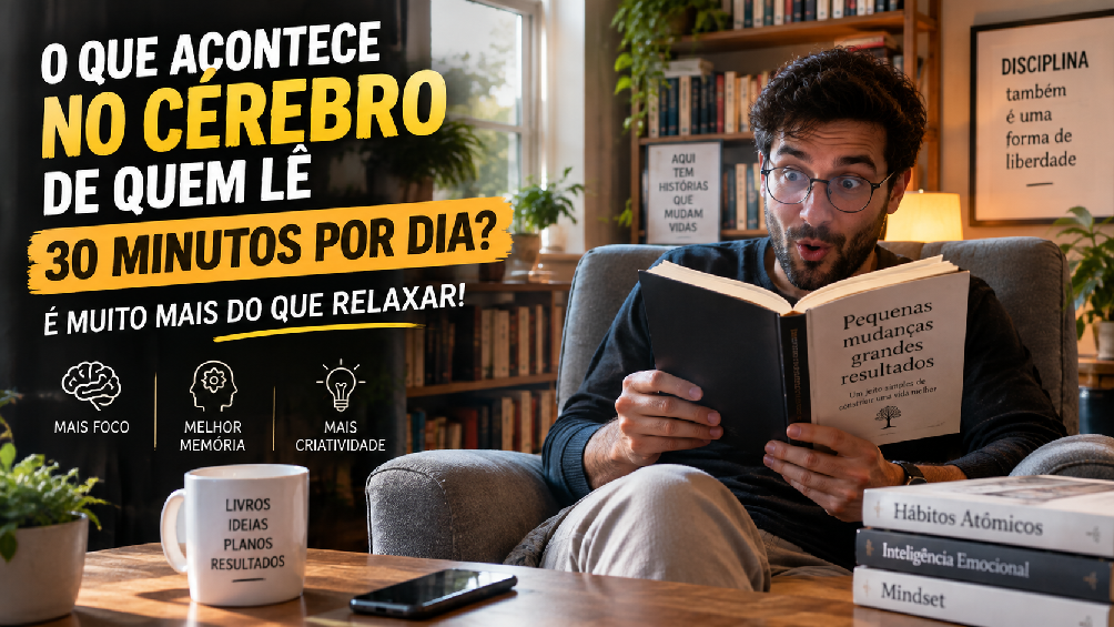 O que acontece no cérebro de quem lê 30 minutos por dia?
