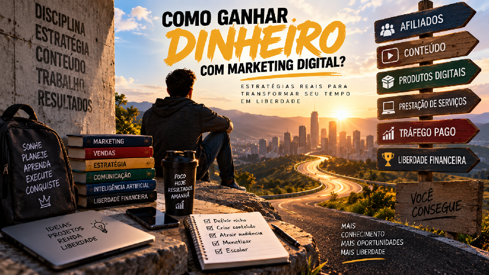 Como ganhar dinheiro com Marketing Digital em 2026? Veja caminhos reais para começar