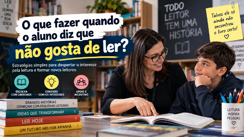O que fazer quando o aluno diz que não gosta de ler?