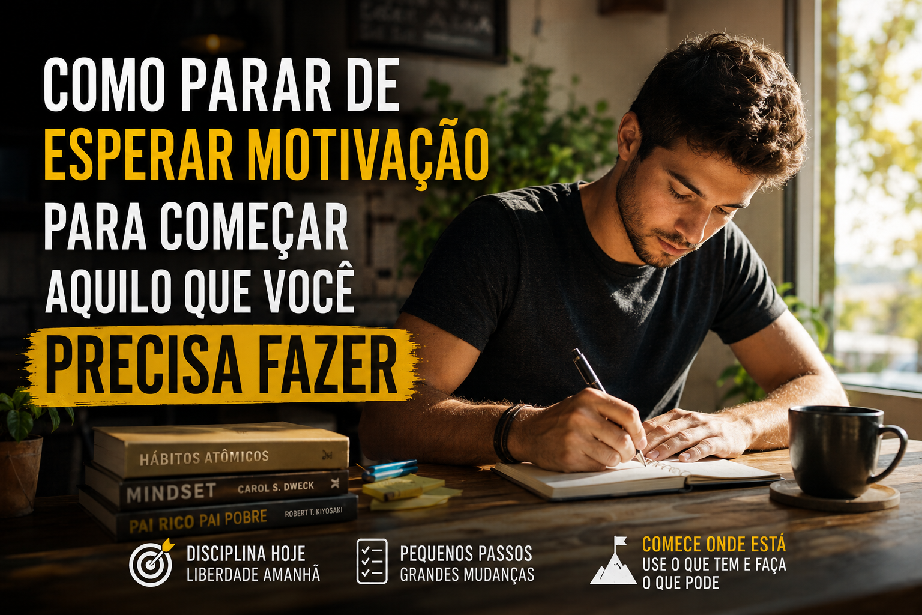 Como parar de esperar motivação para começar aquilo que você precisa fazer