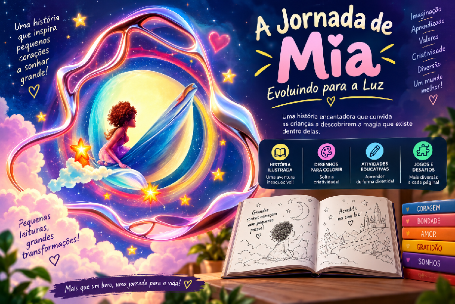 A Jornada de Mia: uma história infantil para estimular a imaginação e o desenvolvimento
