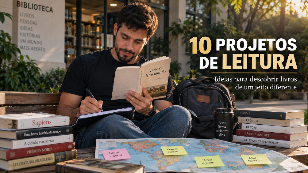 10 projetos de leitura para sair da rotina e descobrir livros de um jeito diferente