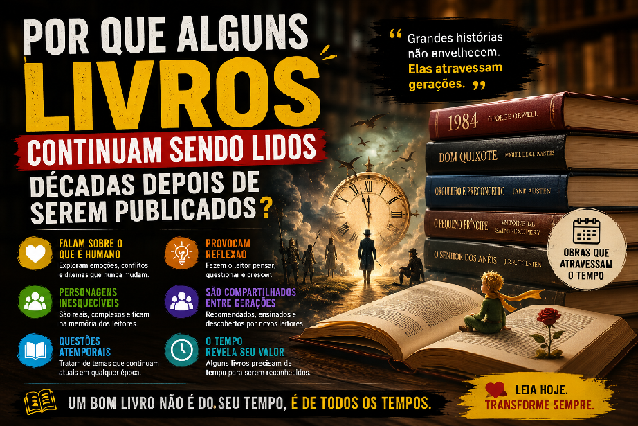 Por que alguns livros continuam sendo lidos décadas depois de serem publicados?