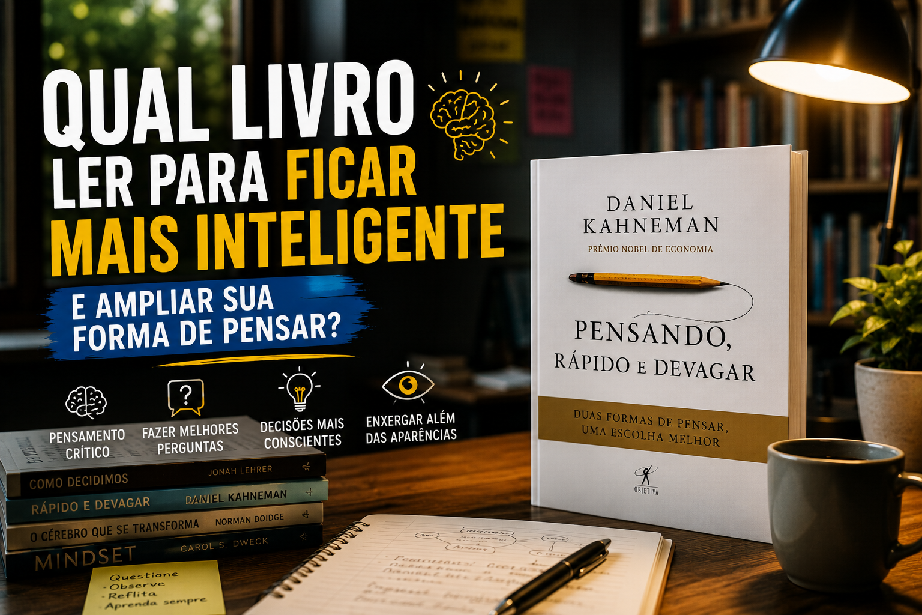 Qual livro ler para ficar mais inteligente e ampliar sua forma de pensar?
