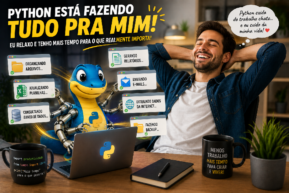 Por que eu uso Python para automatizar minhas tarefas de trabalho?