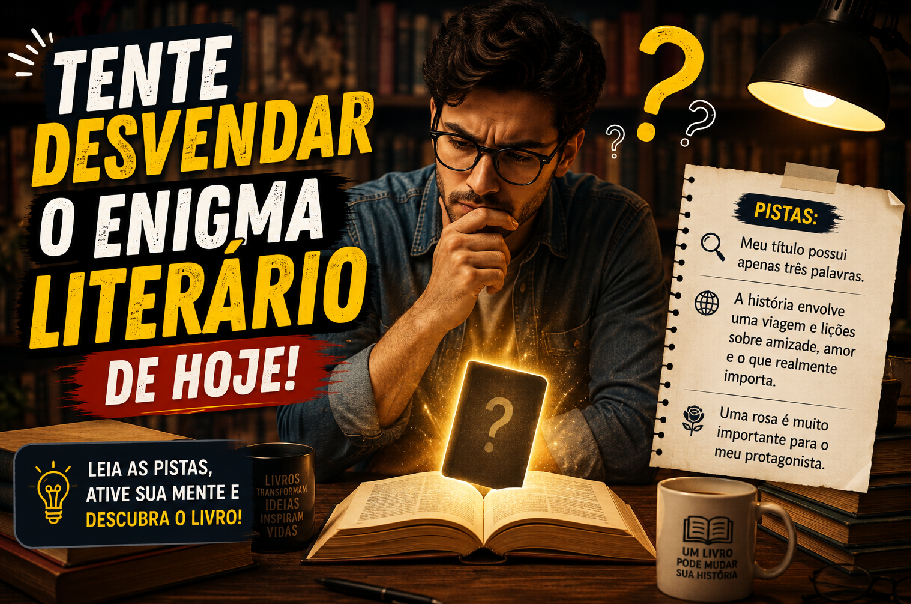 Desafio Literário do Dia: você consegue descobrir o livro?